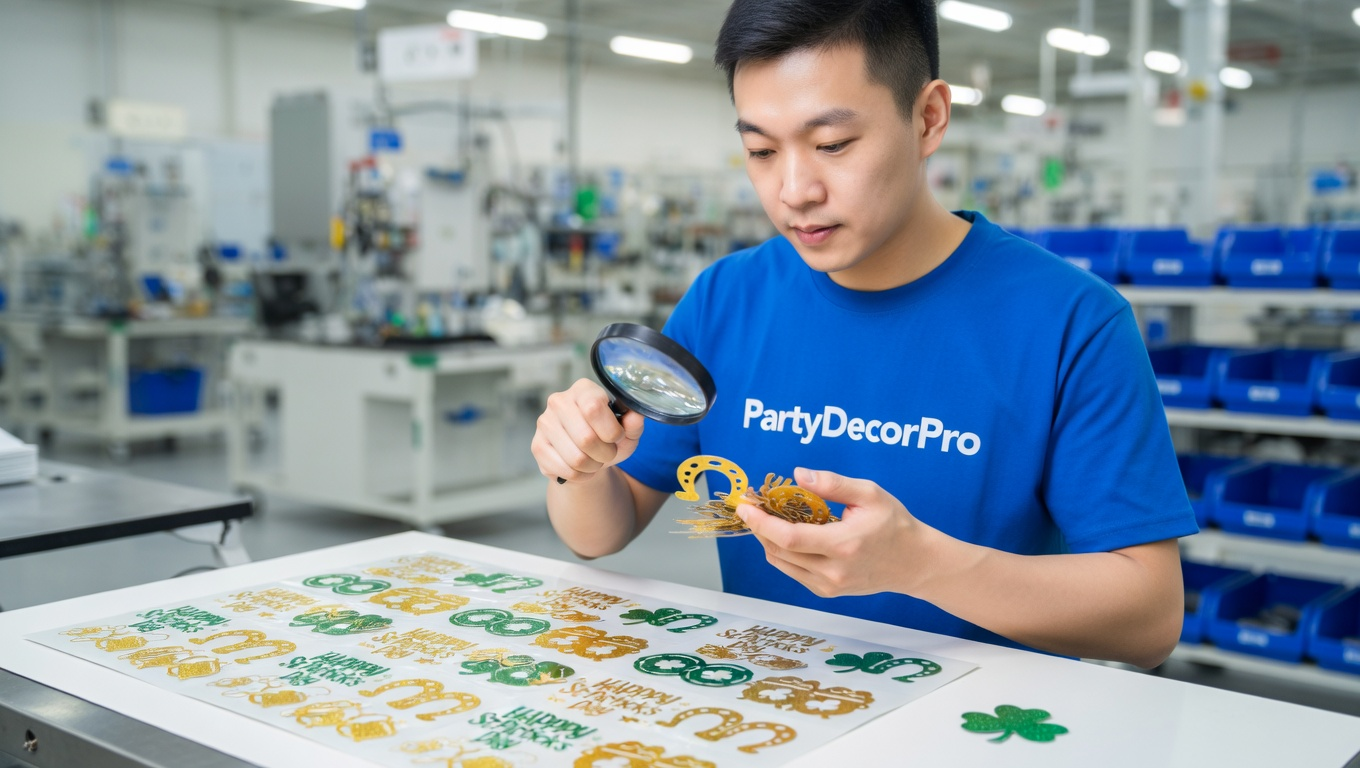 golden confetti Manufacturing Process 
