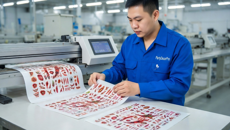 halloween temporary tattoos Manufacturing Process