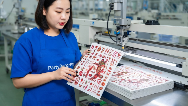 halloween temporary tattoos Manufacturing Process