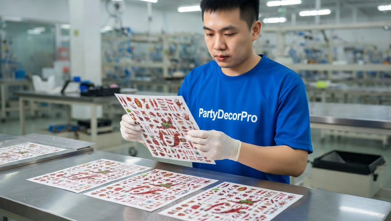 halloween temporary tattoos Manufacturing Process