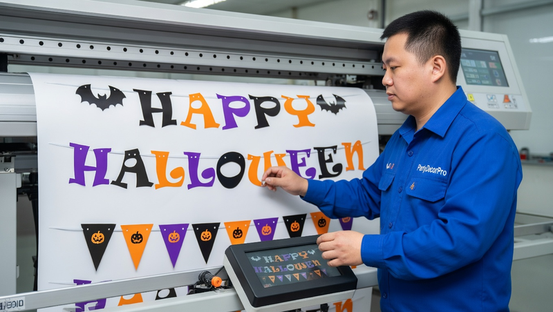 halloween party banner Manufacturing Process 