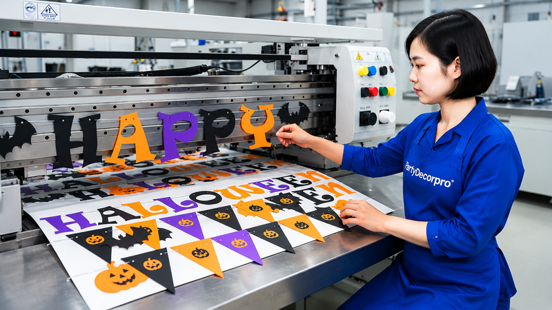 halloween party banner Manufacturing Process 