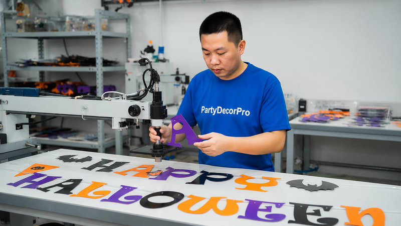 halloween party banner Manufacturing Process 