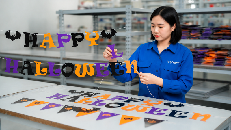 halloween party banner Manufacturing Process 