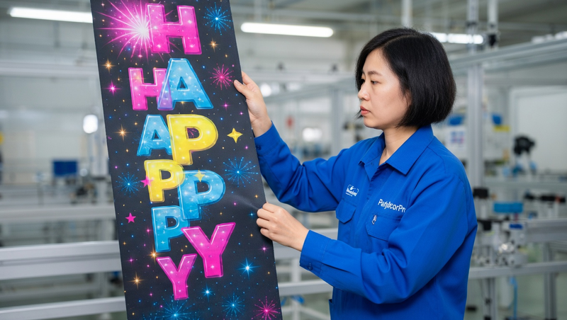 happy new year banner Manufacturing Process 
