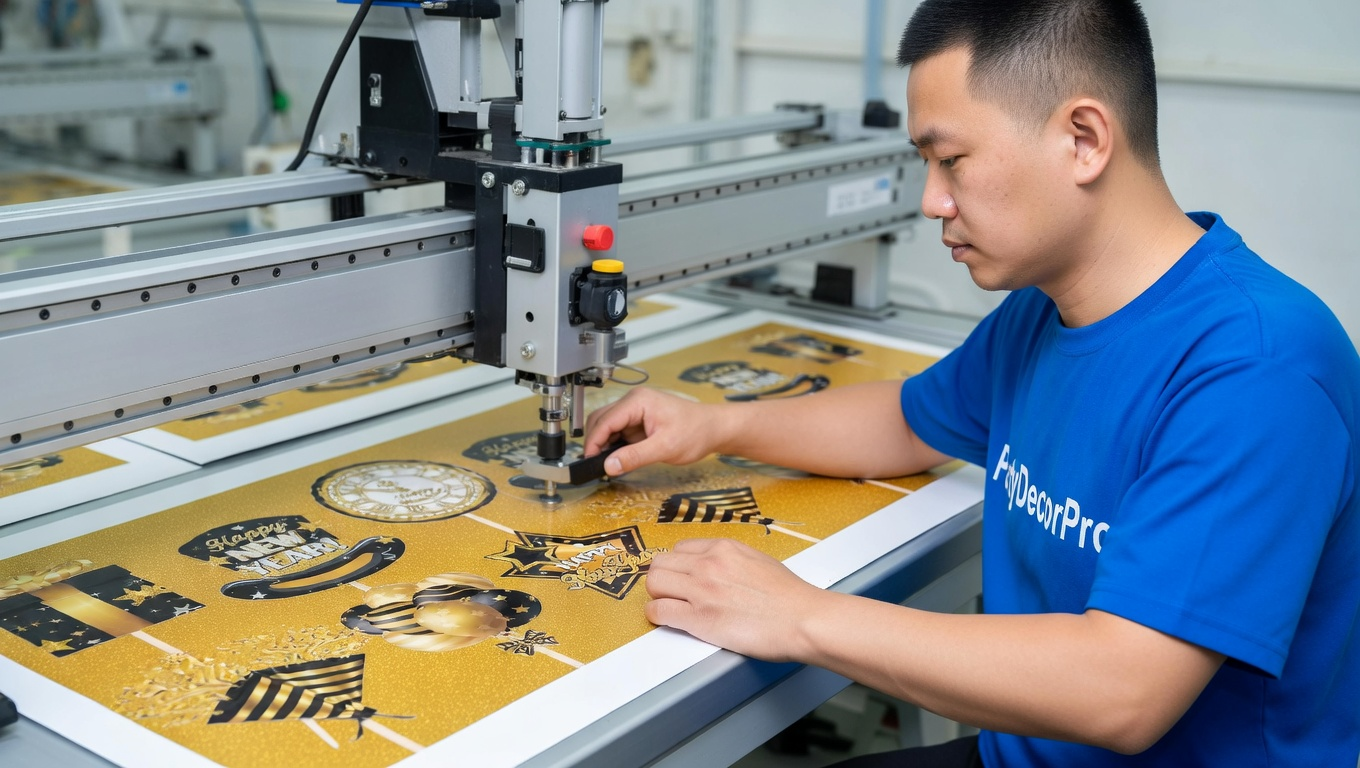 happy new year cake topper Manufacturing Process 