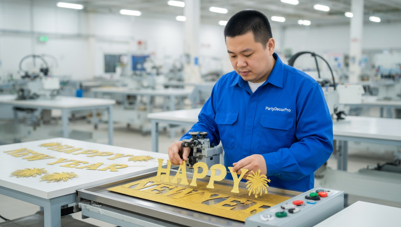 happy new years banner Manufacturing Process 