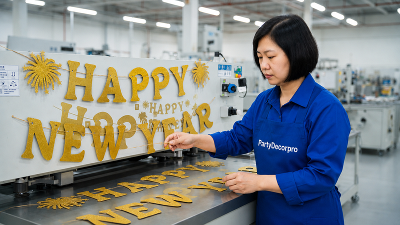 happy new years banner Manufacturing Process 