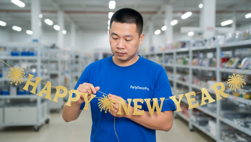 happy new years banner Manufacturing Process 