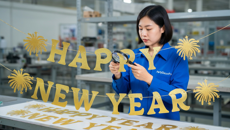 happy new years banner Manufacturing Process 