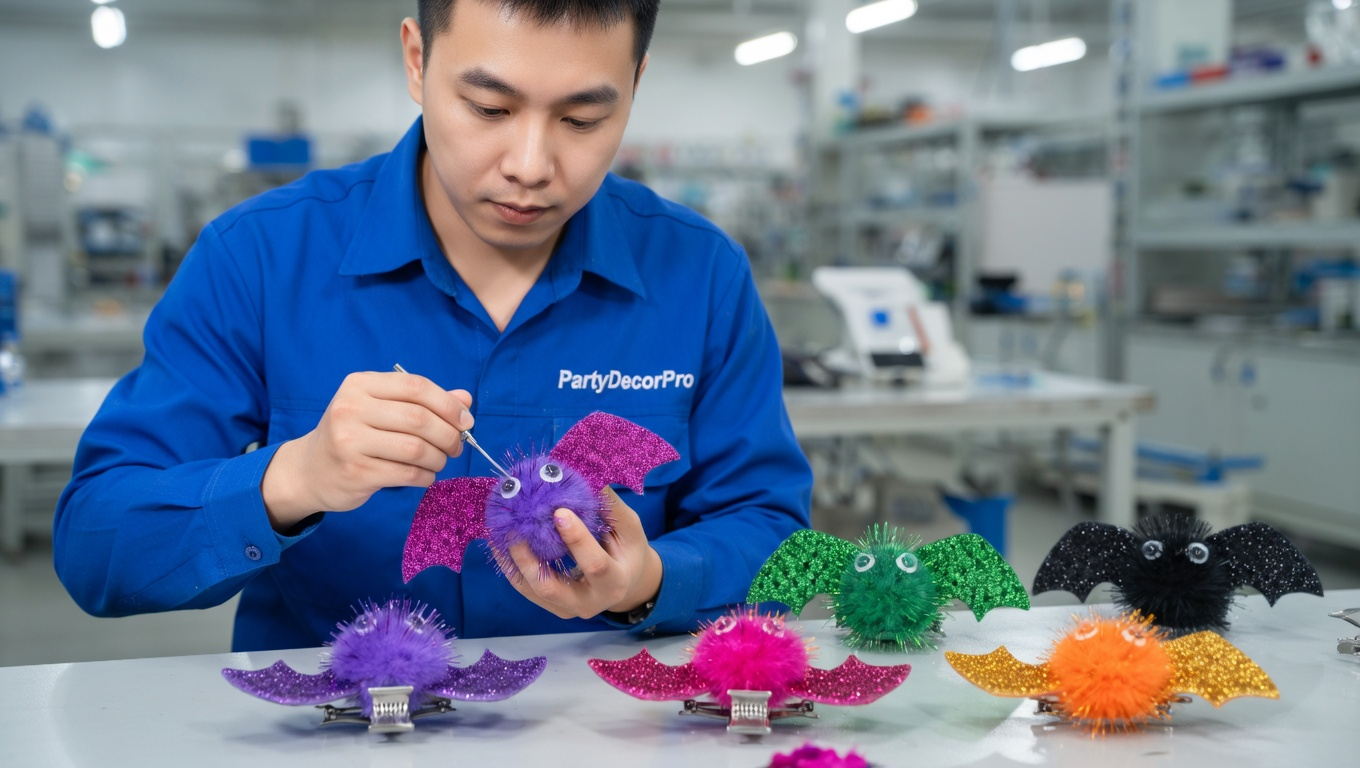holiday claw clips Manufacturing Process