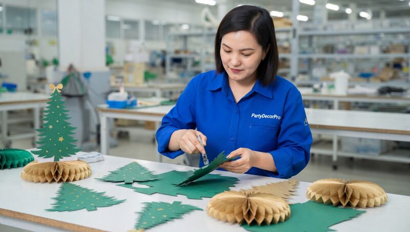 honeycomb paper christmas tree Manufacturing Process