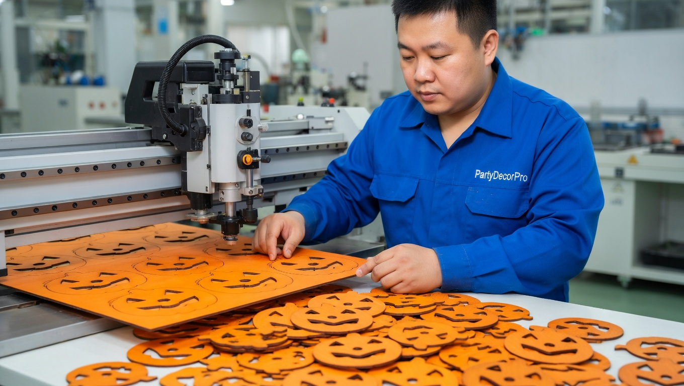 orange confetti Manufacturing Process