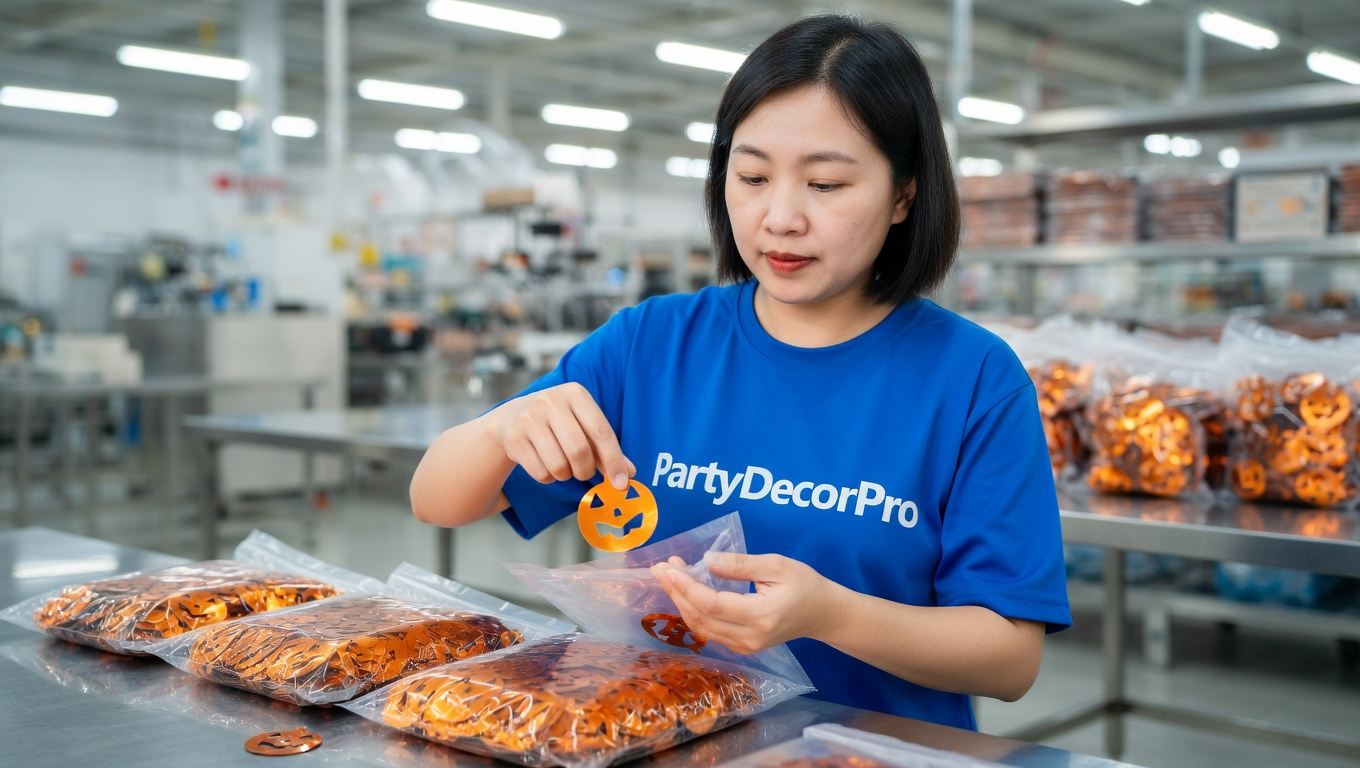 orange confetti Manufacturing Process