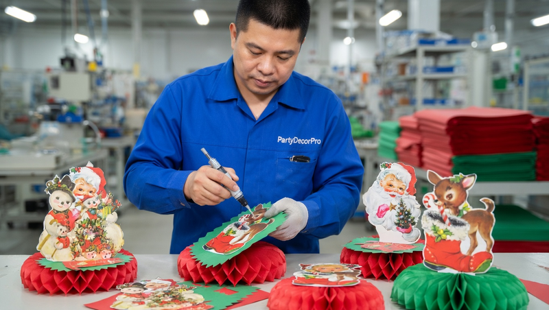 paper honeycomb christmas decorations Manufacturing Process 