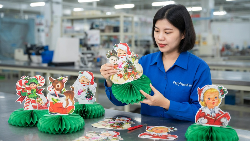 paper honeycomb christmas decorations Manufacturing Process 