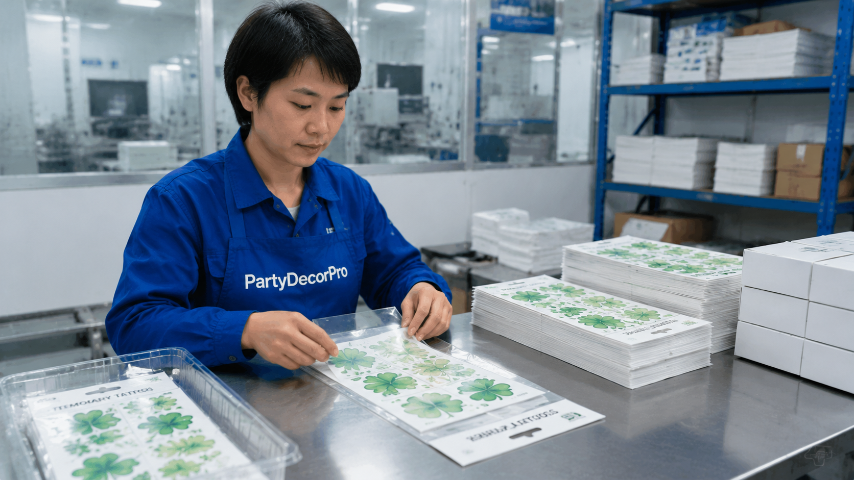 shamrock temporary tattoos Manufacturing Process