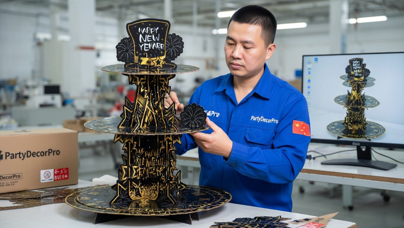 three tier cake stand Manufacturing Process 