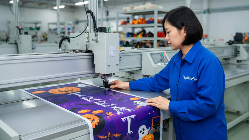 trick or treat banner Manufacturing Process