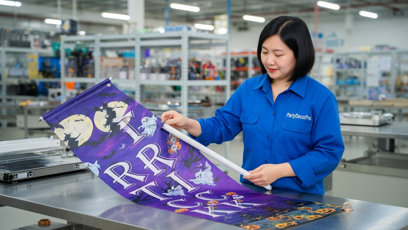 trick or treat banner Manufacturing Process