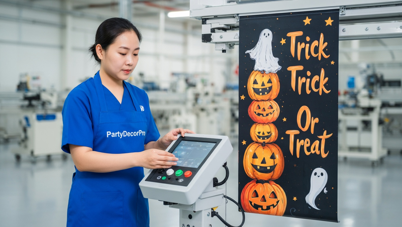 trunk or treat banner Manufacturing Process 