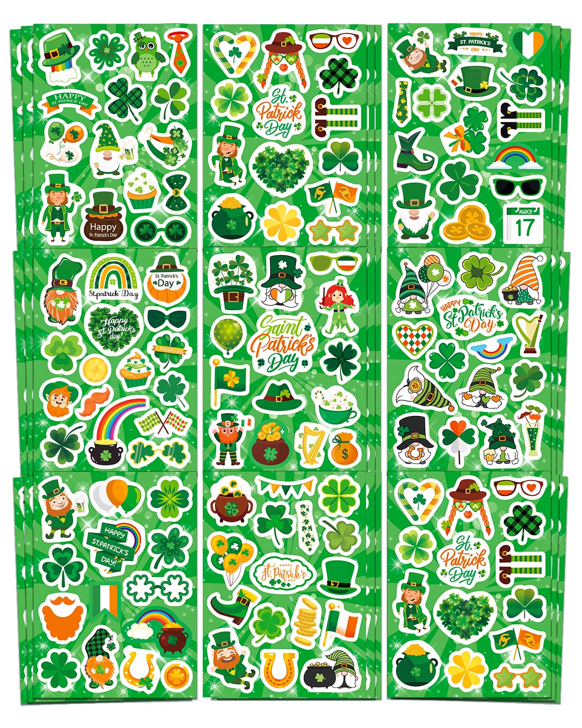Custom Vinyl Stickers - Premium St Patrick's Day Festive Stickers Wholesale