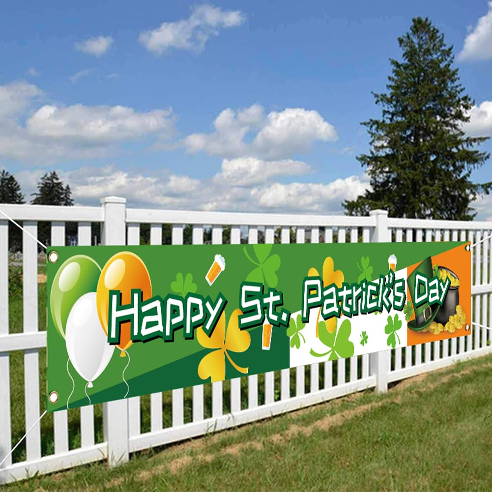 Custom Banner Manufacturer - Festive St. Patrick's Day Banner Wholesale