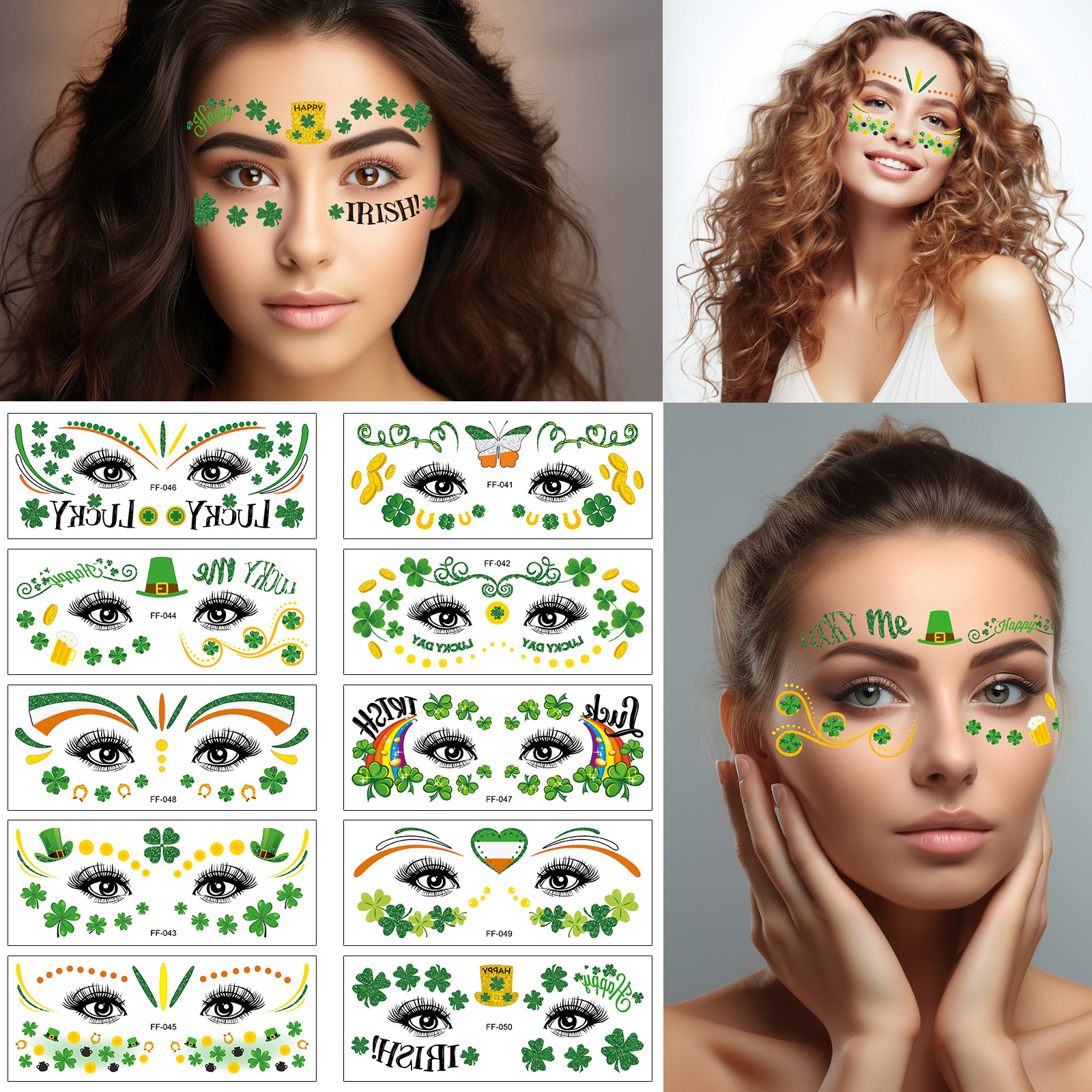 Temporary Tattoos Wholesale - St. Patrick's Day Temporary Tattoos Custom Designs