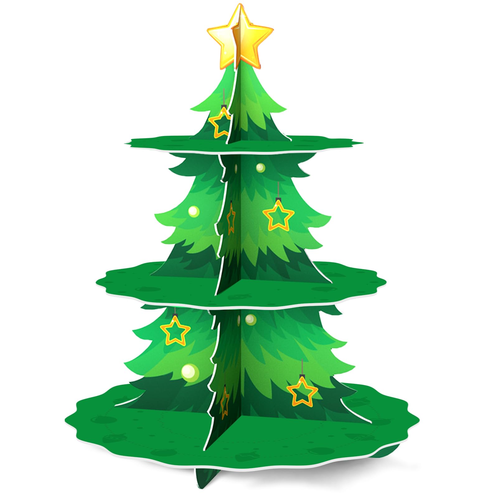 Cupcake Stand Manufacturer - Christmas Tree Tiered Dessert Display Stand