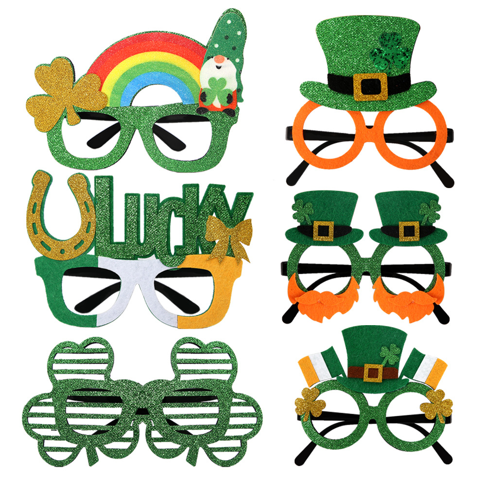 Party Glasses Manufacturer - St. Patrick's Day Glitter Novelty Eyewear