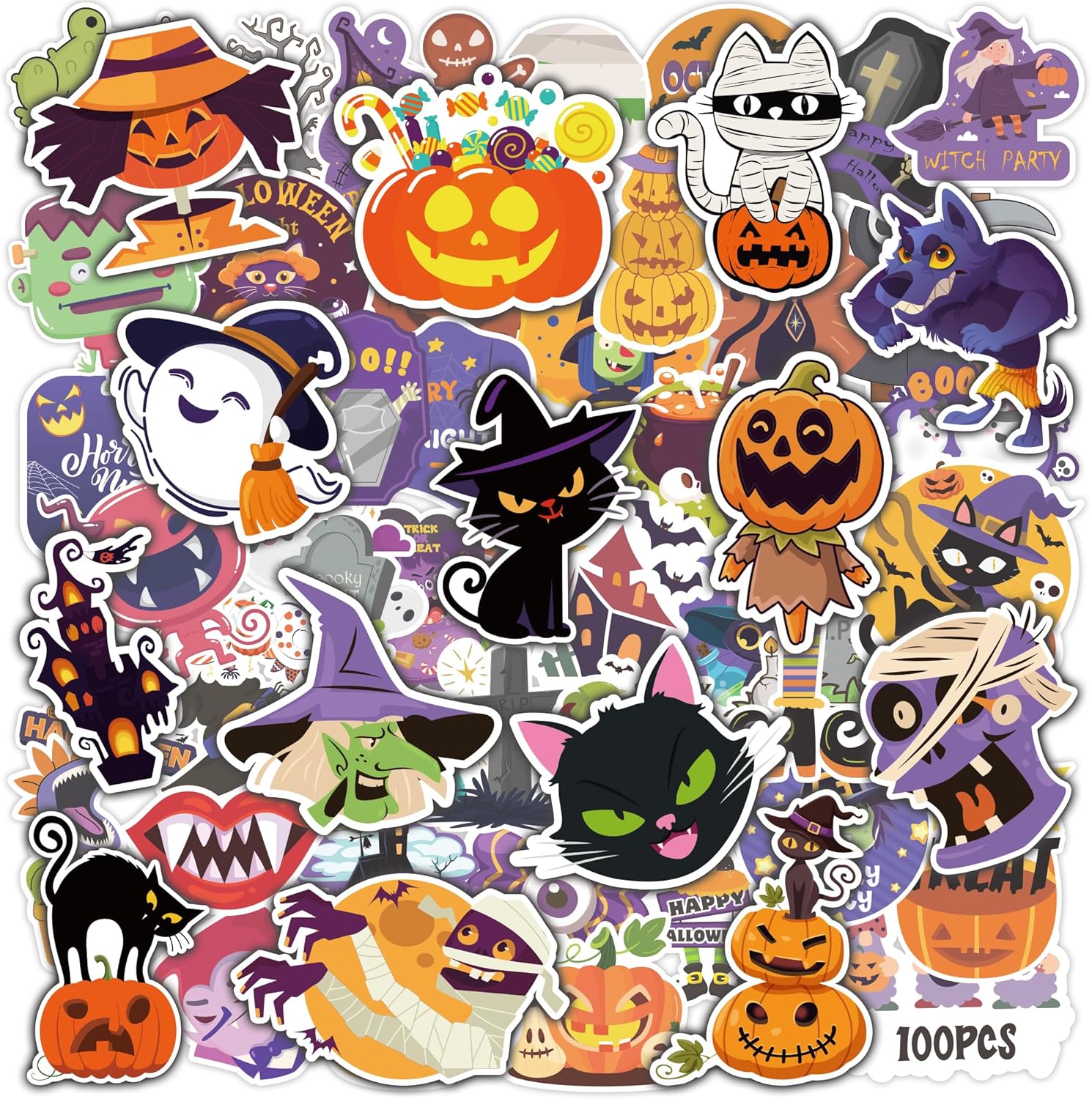 Custom Stickers - Premium Waterproof Halloween Party Favors & Crafts