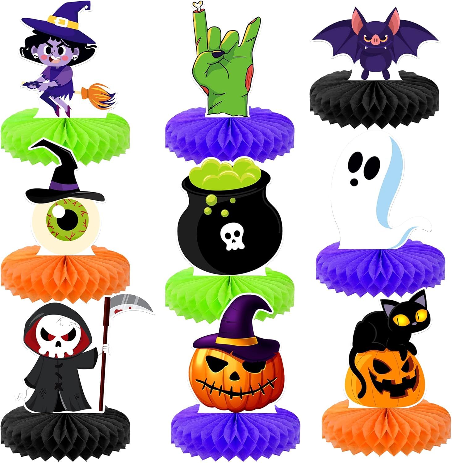 Wholesale Honeycomb Centerpieces - Spooky Halloween Table Decorations