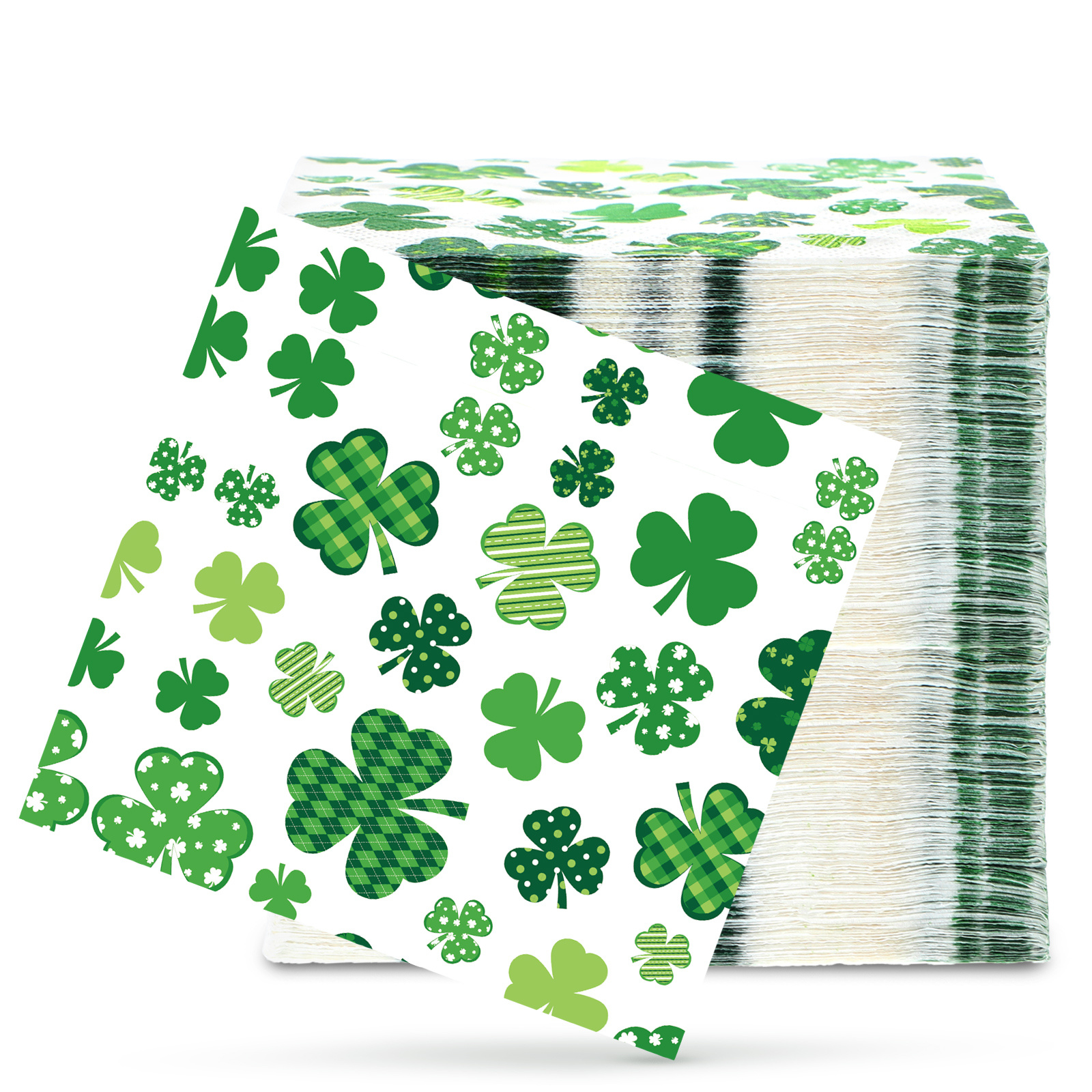 Wholesale Paper Napkins - St Patrick's Day Shamrock Dinner Napkins