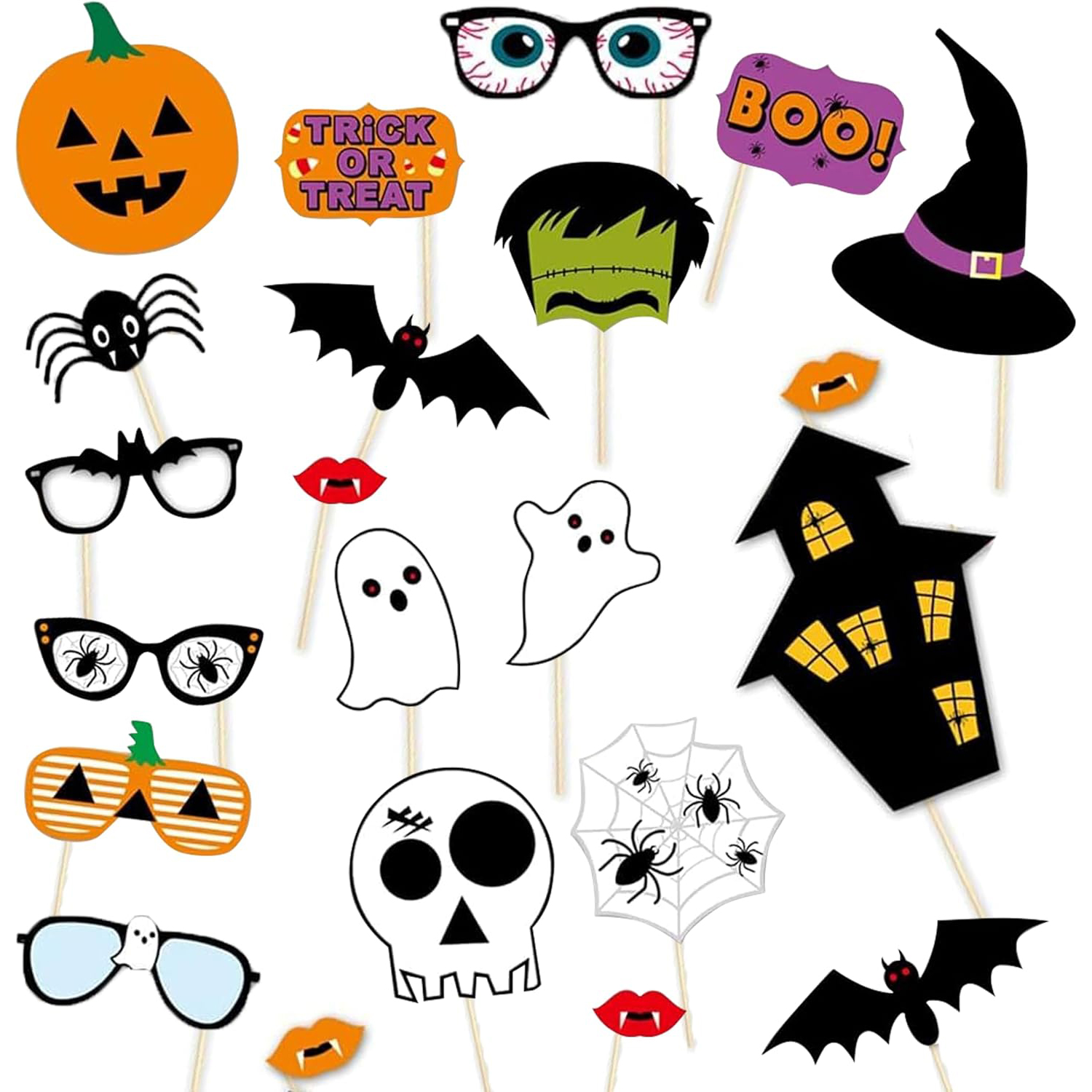 Custom Photo Booth Props - Halloween Spooky Party Photo Booth Signs