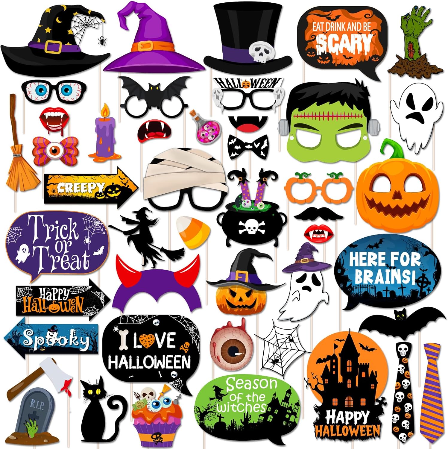 Photo Booth Props Manufacturer - Custom Halloween Photo Booth Props Kit