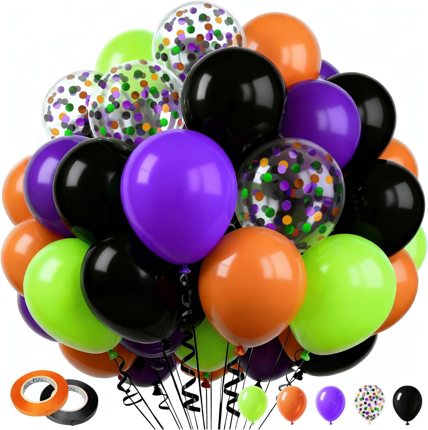 Balloon Manufacturer - Premium Halloween Latex Confetti Balloons