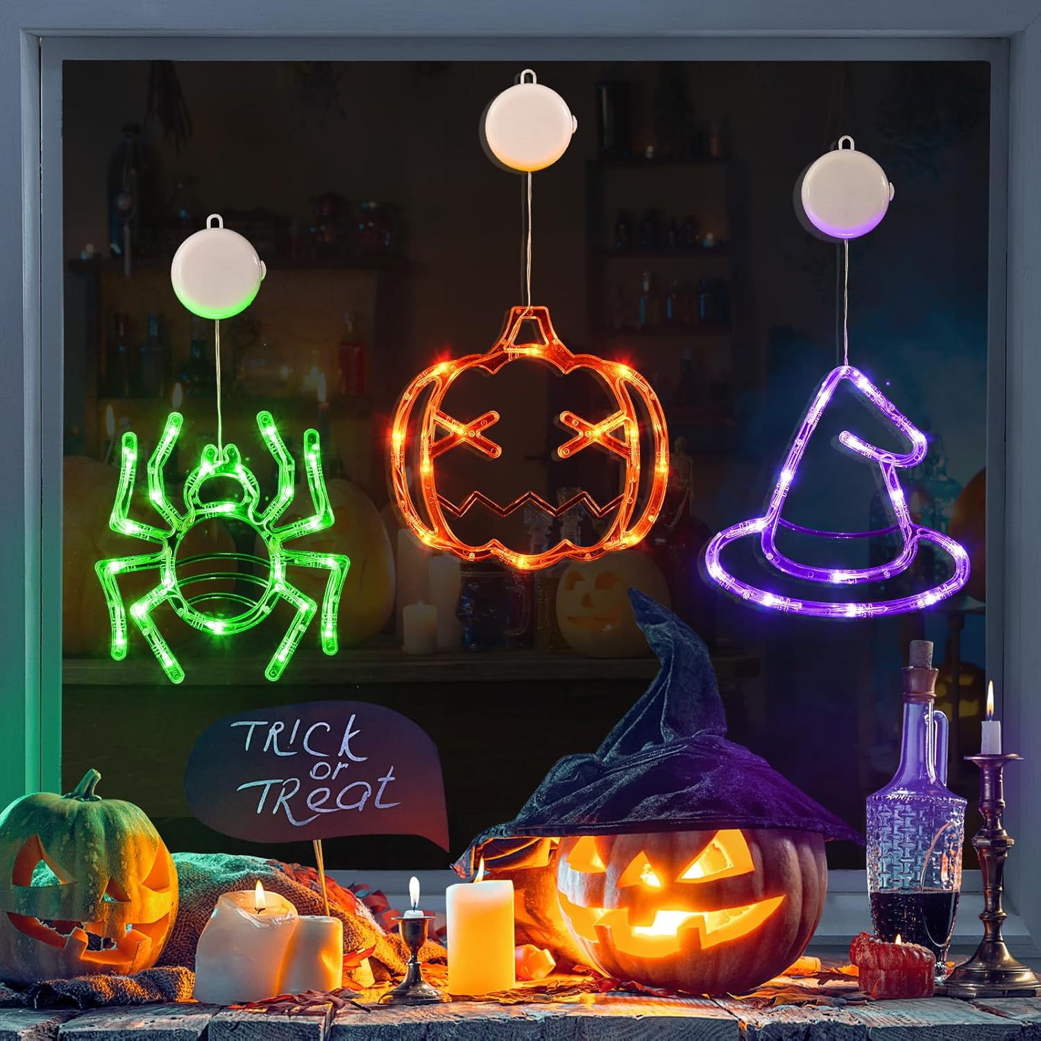 Wholesale Decorative Lights Manufacturer - Halloween Neon Window Hanging Lights