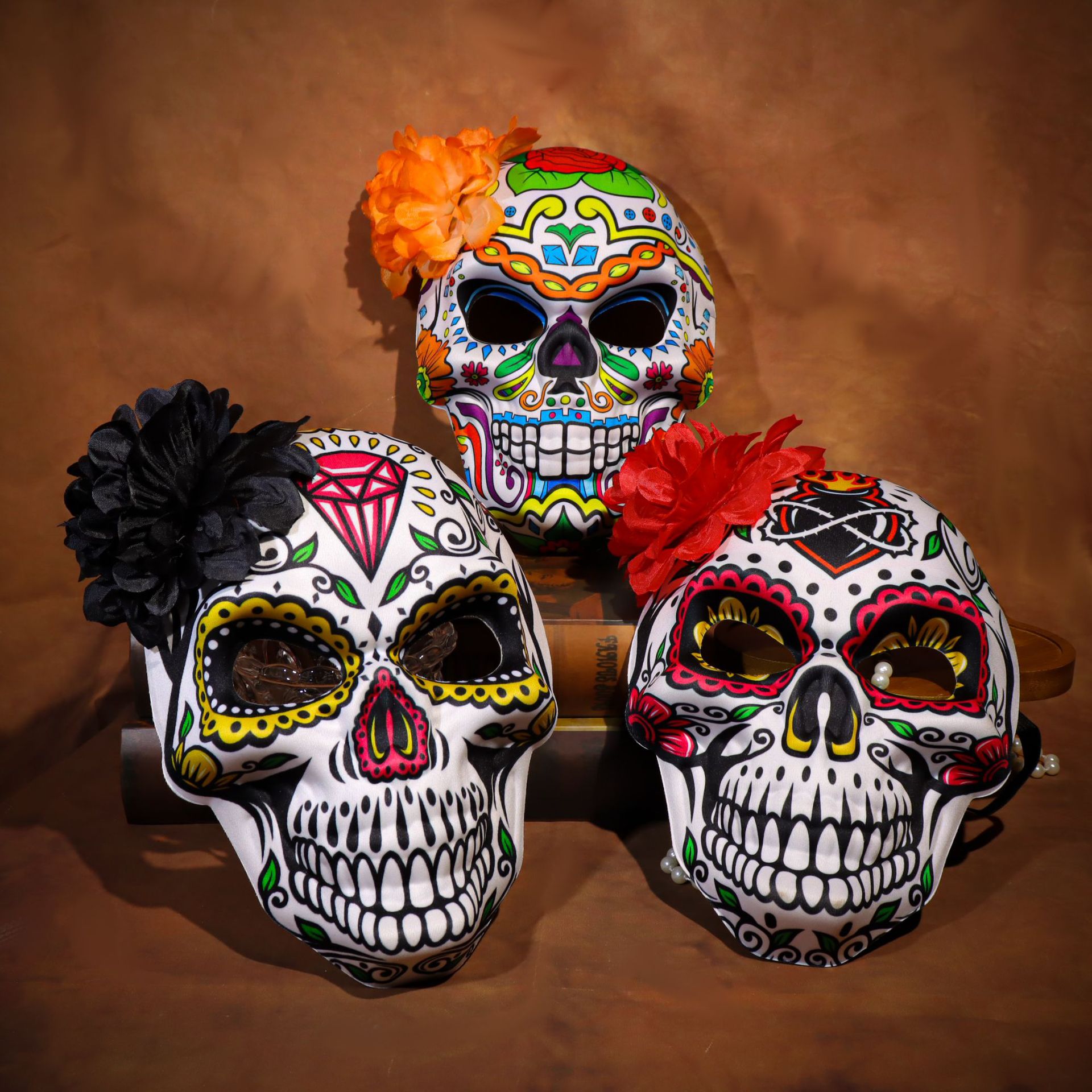 Sugar Skull Mask Manufacturer - Vibrant Day of the Dead Masquerade Mask