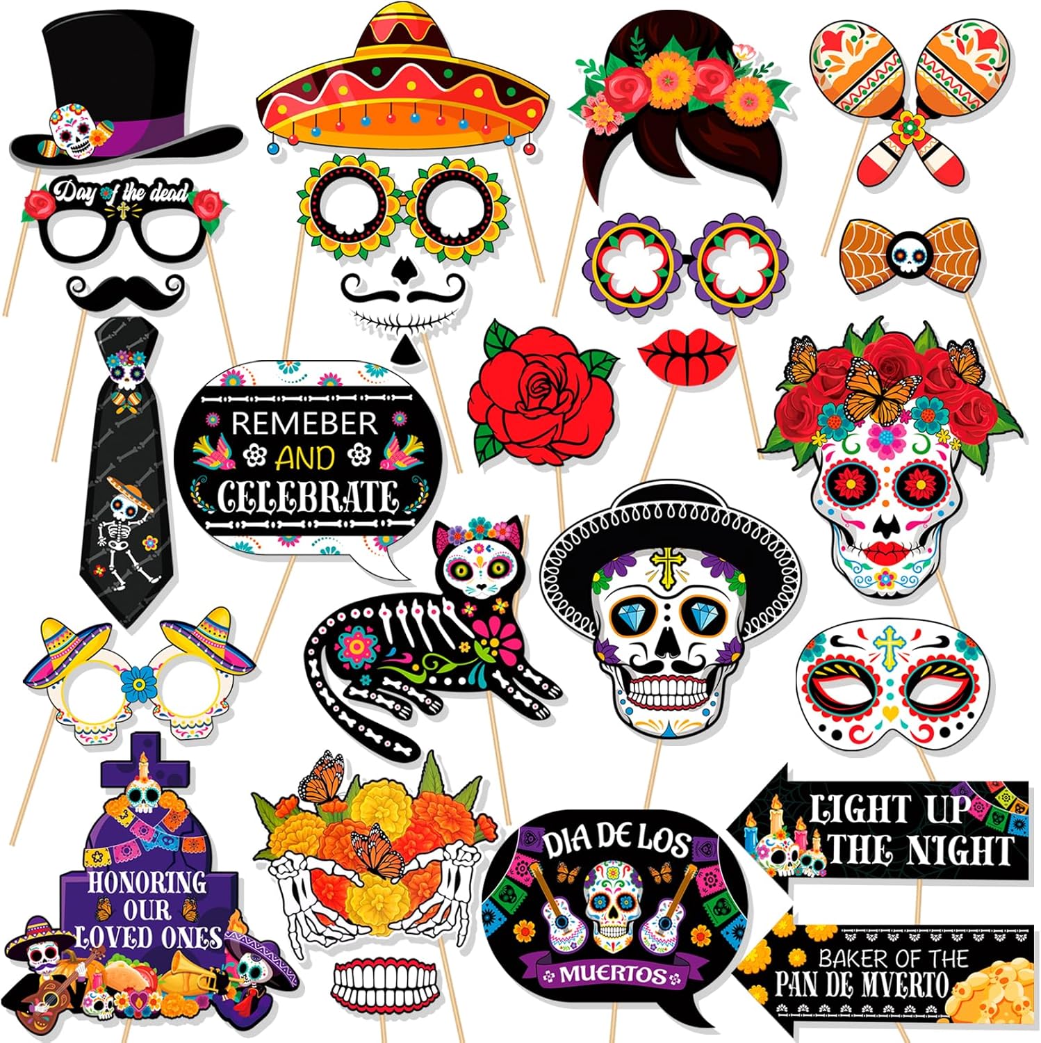 Photo Booth Props Manufacturer - Day Of The Dead Photo Props