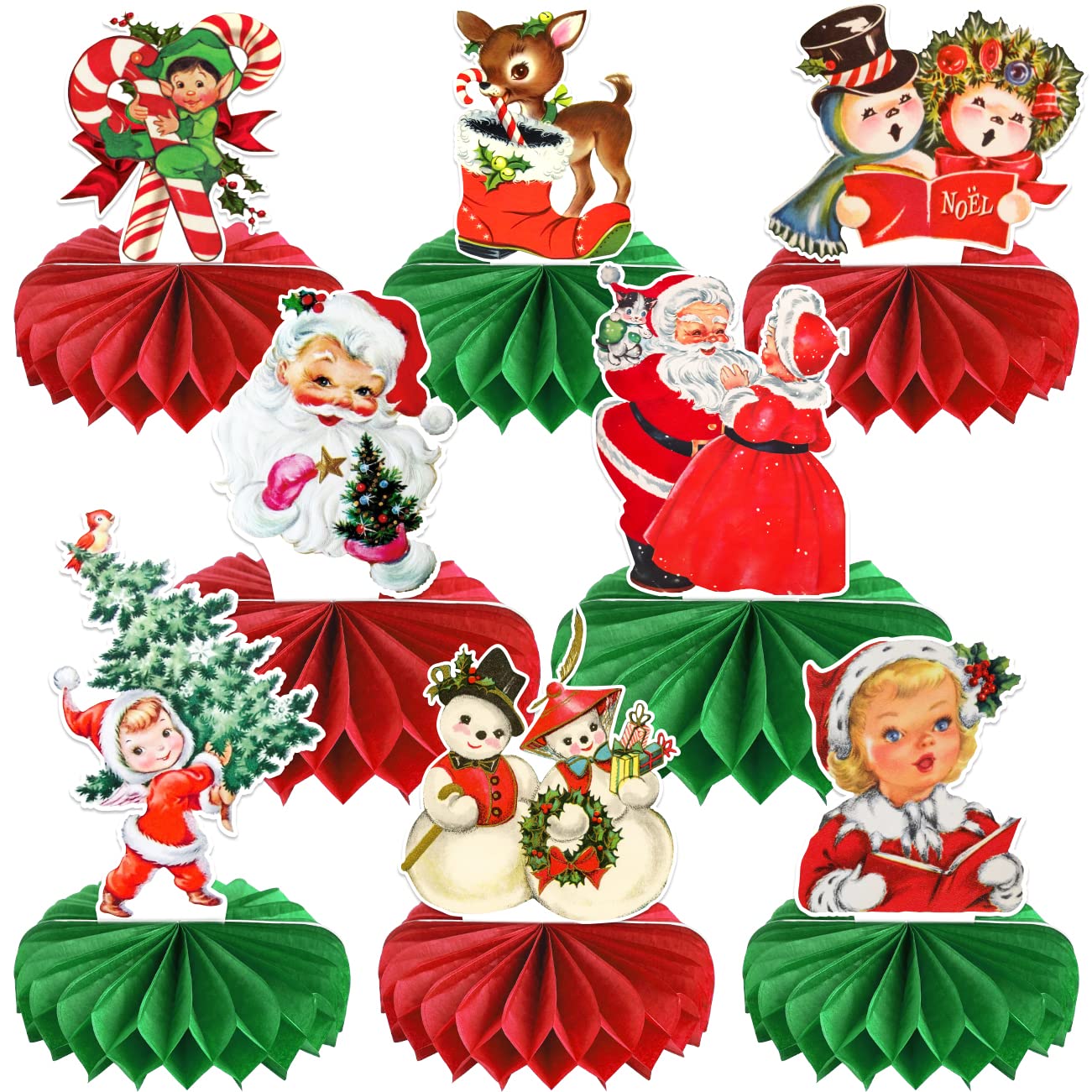 Custom Honeycomb Decorations - Vintage Christmas Centerpieces Wholesale