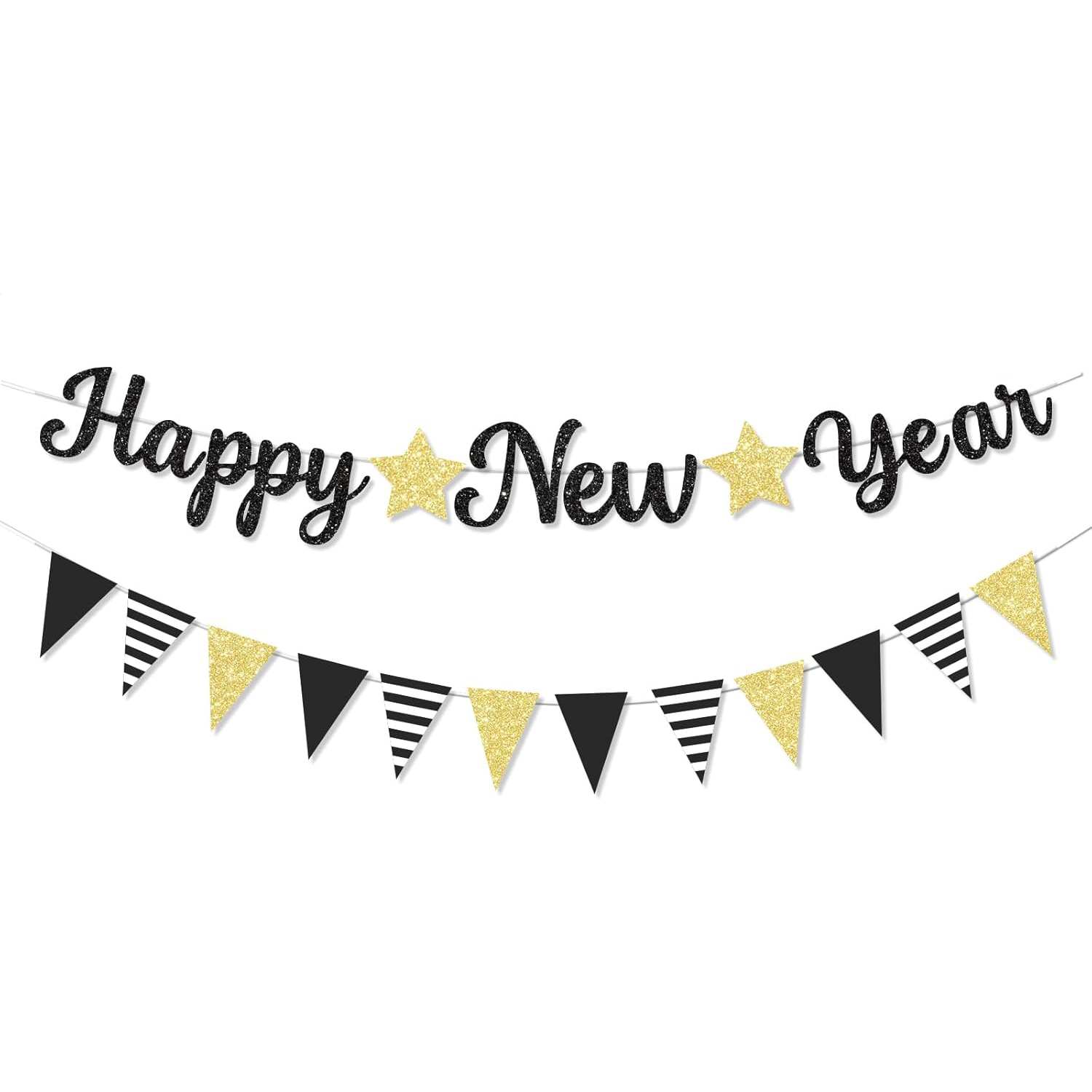 Happy New Year Party Supplier - Glitter Event Backdrop Decorations