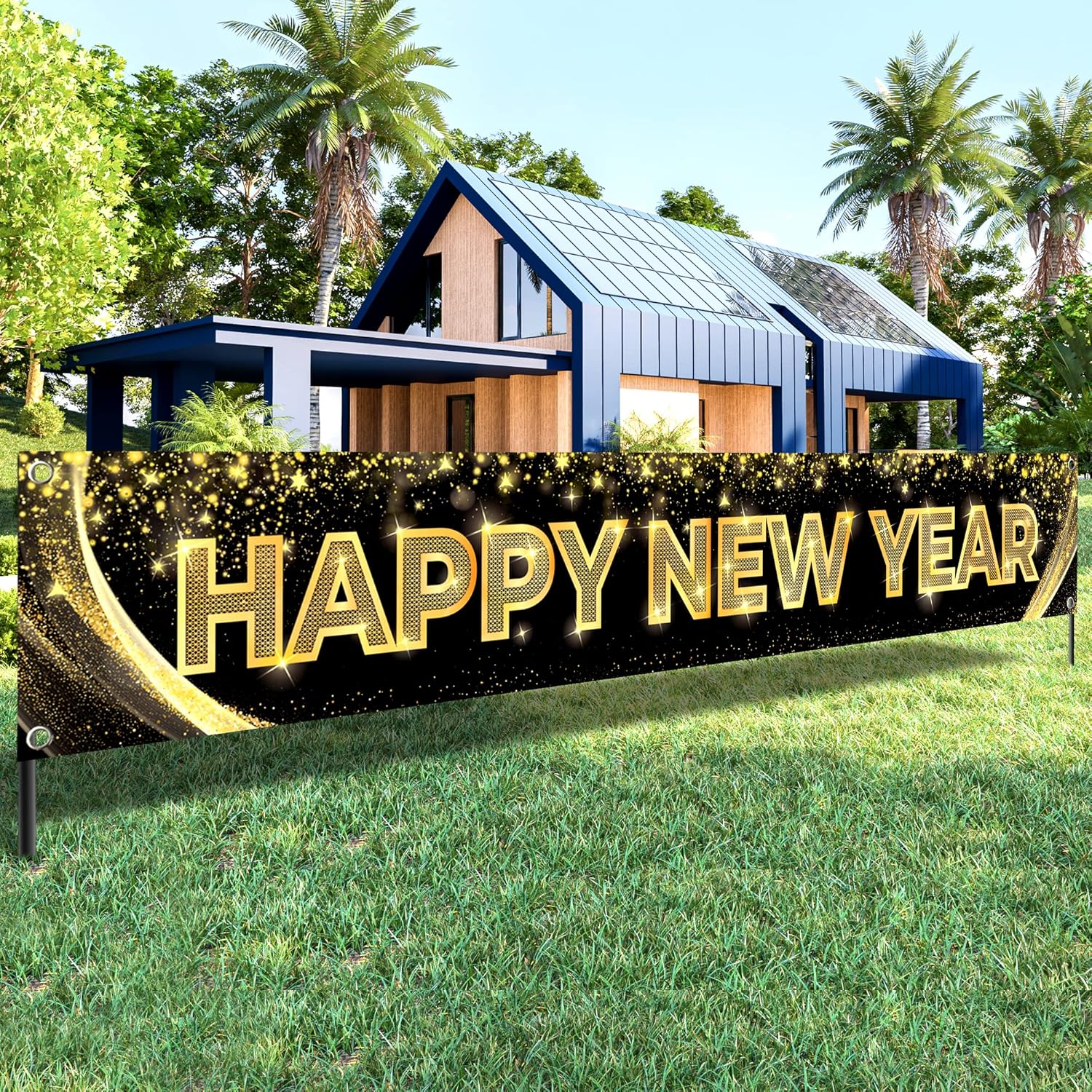 Happy New Year Banner Wholesale - Large Outdoor Party Yard Sign