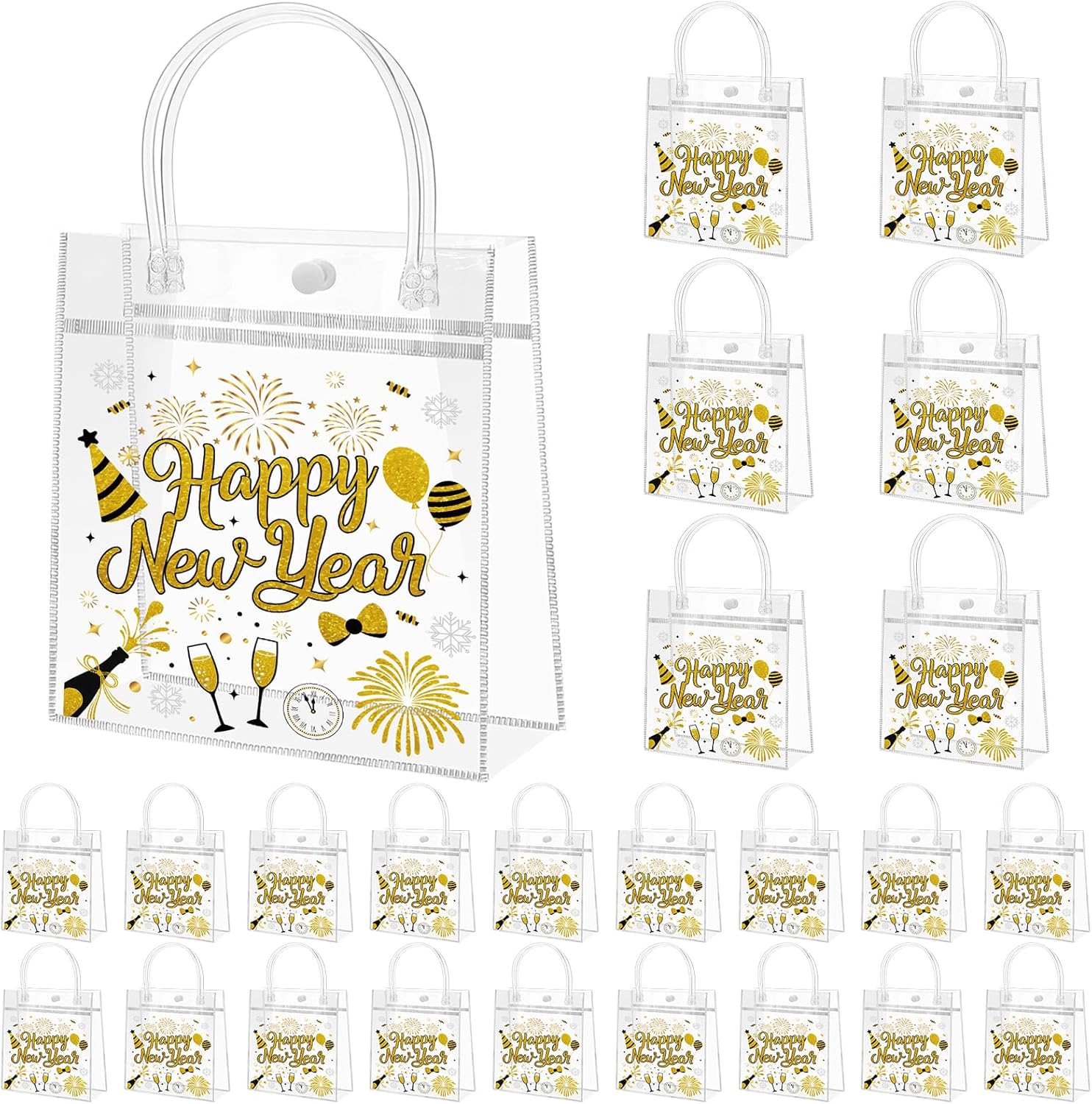Pvc Gift Bags Manufacturer - Clear Treat Bags New Year Wholesale