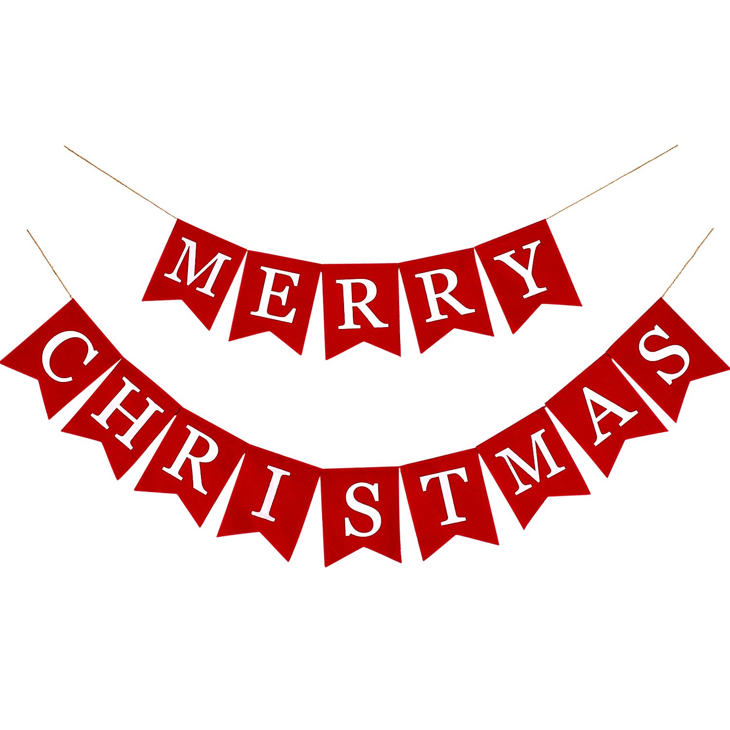 Custom Banner Manufacturer - Merry Christmas Banner Canvas Bunting Garland
