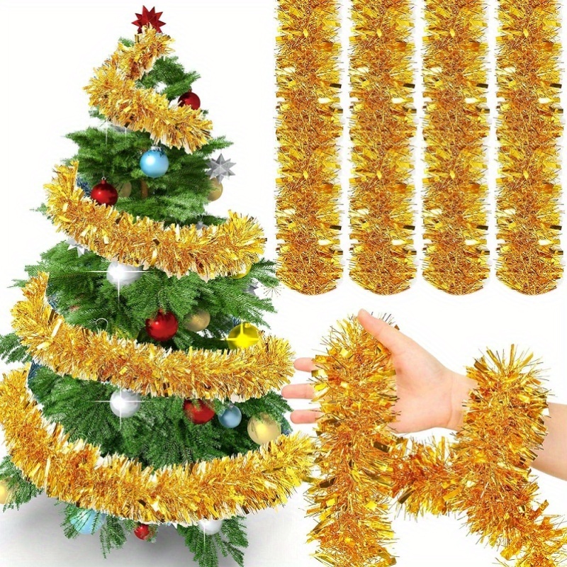 Custom Tinsel Garland Supplier - Shiny Metallic Christmas Tinsel Garland