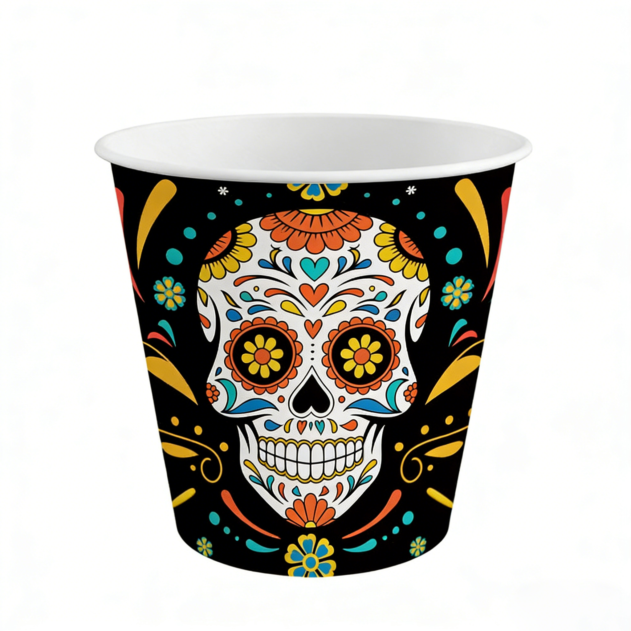 Custom Disposable Tableware - Sugar Skull Dia De Los Muertos Party Set - Image 2