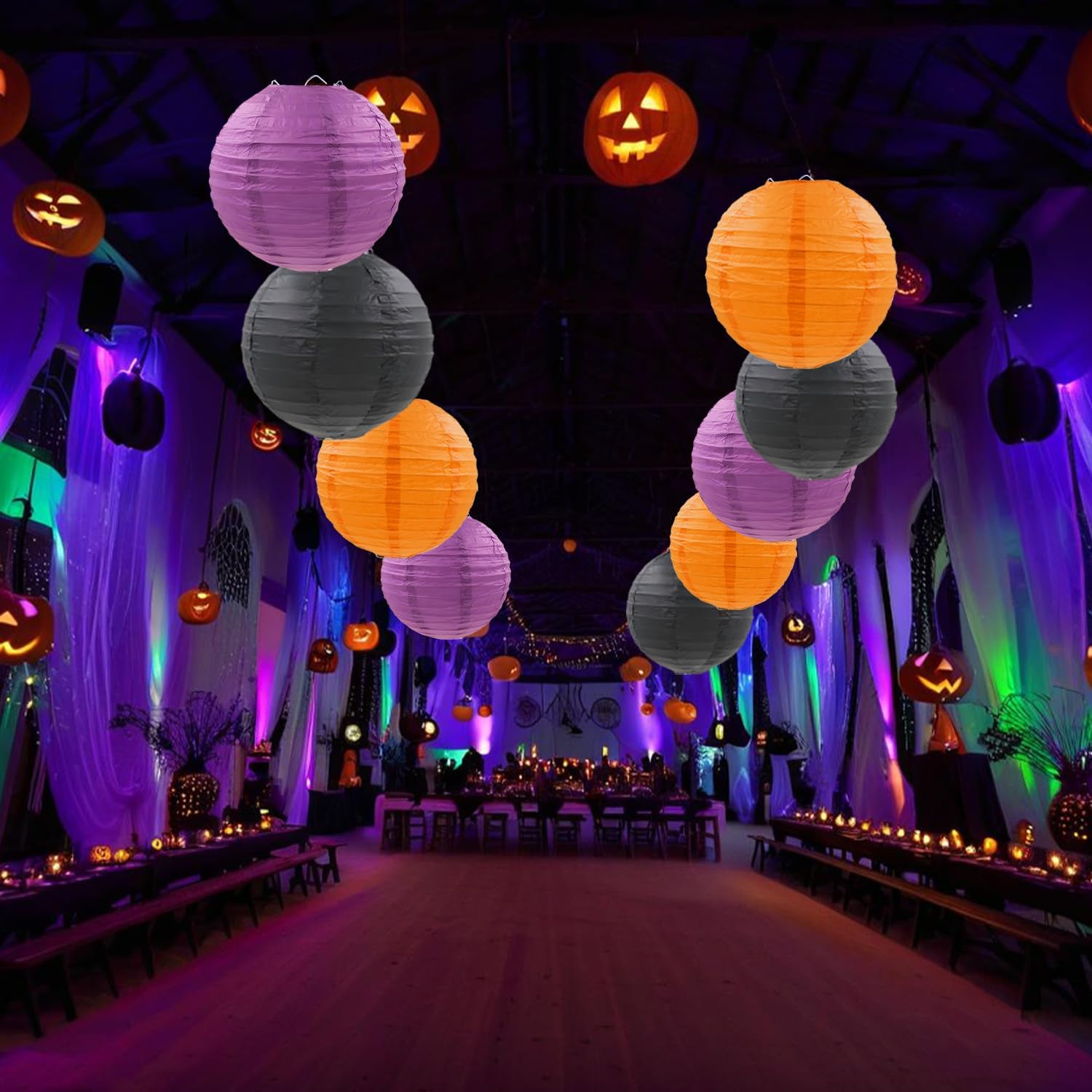 Wholesale Halloween Lanterns - Custom Hanging Paper Lanterns for Festive Parties - Image 2