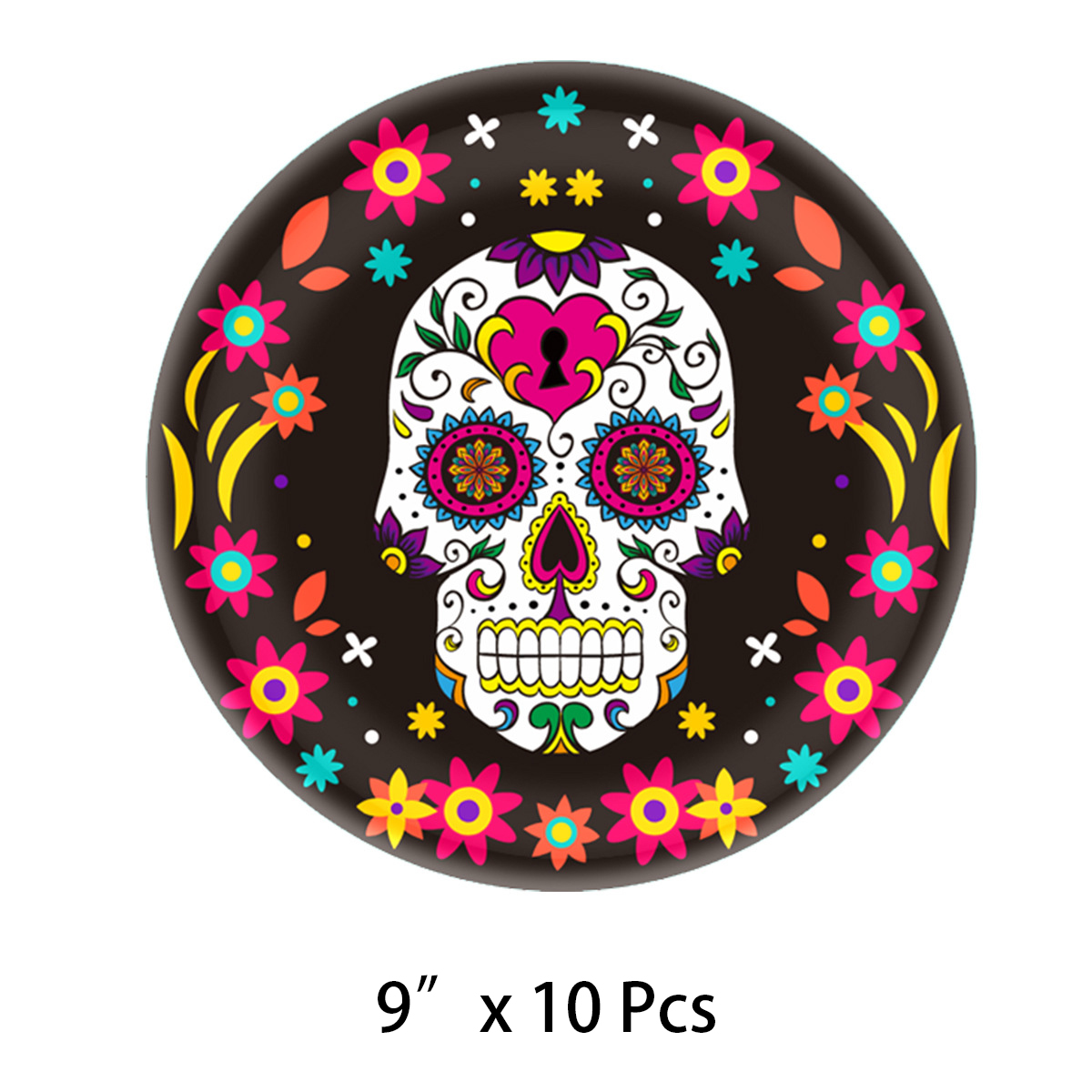 Custom Disposable Tableware Manufacturer - Dia de los Muertos Party Supplies Set - Image 4