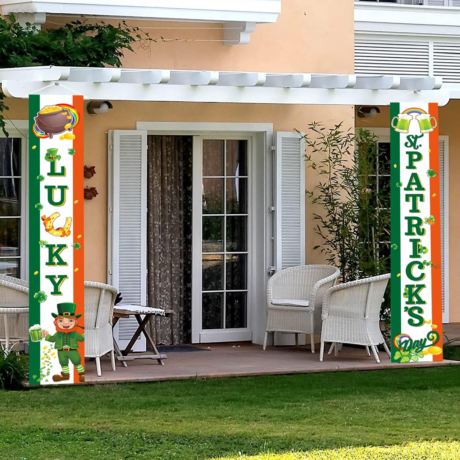 Oem Porch Sign Factory - St Patrick's Day Porch Sign Door Hanging Banners - Image 4