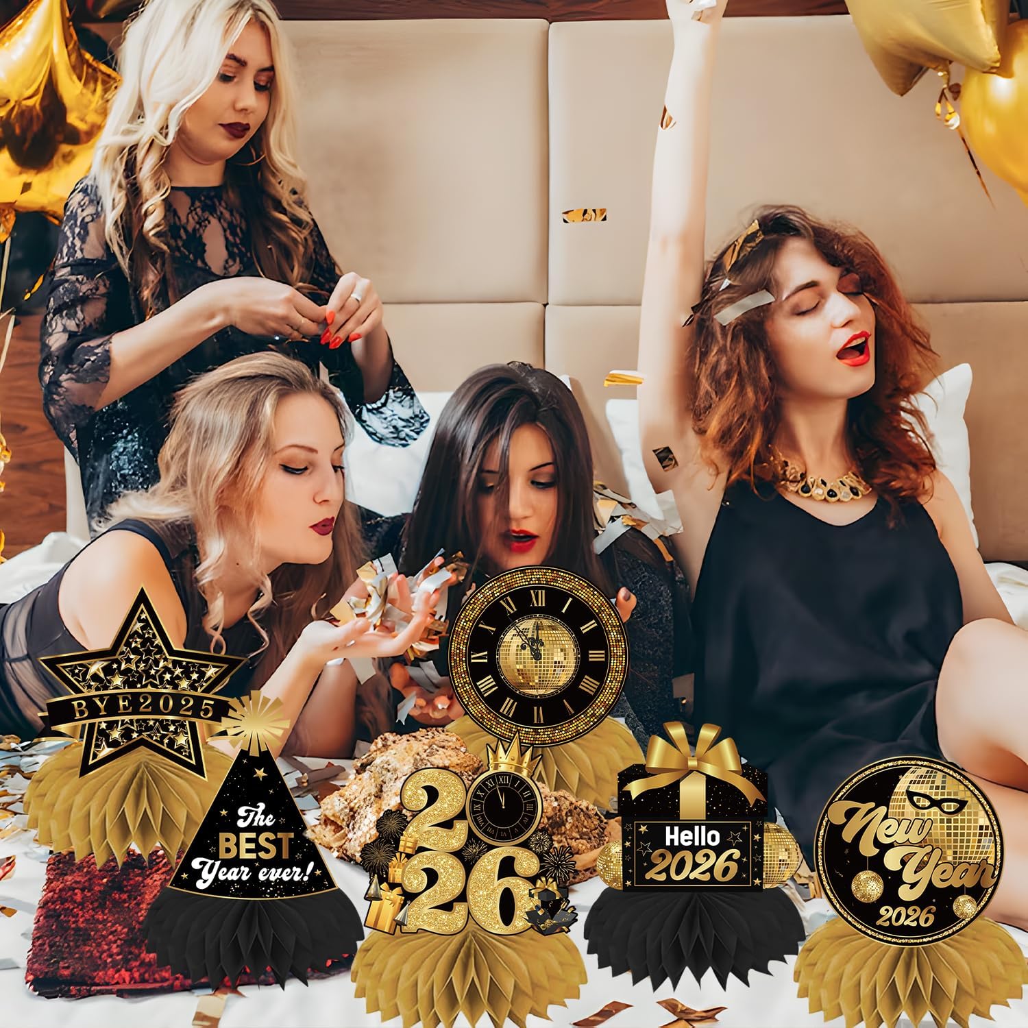 Custom Honeycomb Table Decorations - 2026 New Year Centerpieces - Image 4